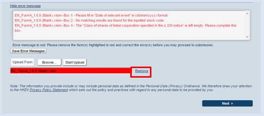 STEP 2 – UPLOAD INVESTIGATION REPORT(S) AND/OR CONCERTPARTY DOCUMENT(S)